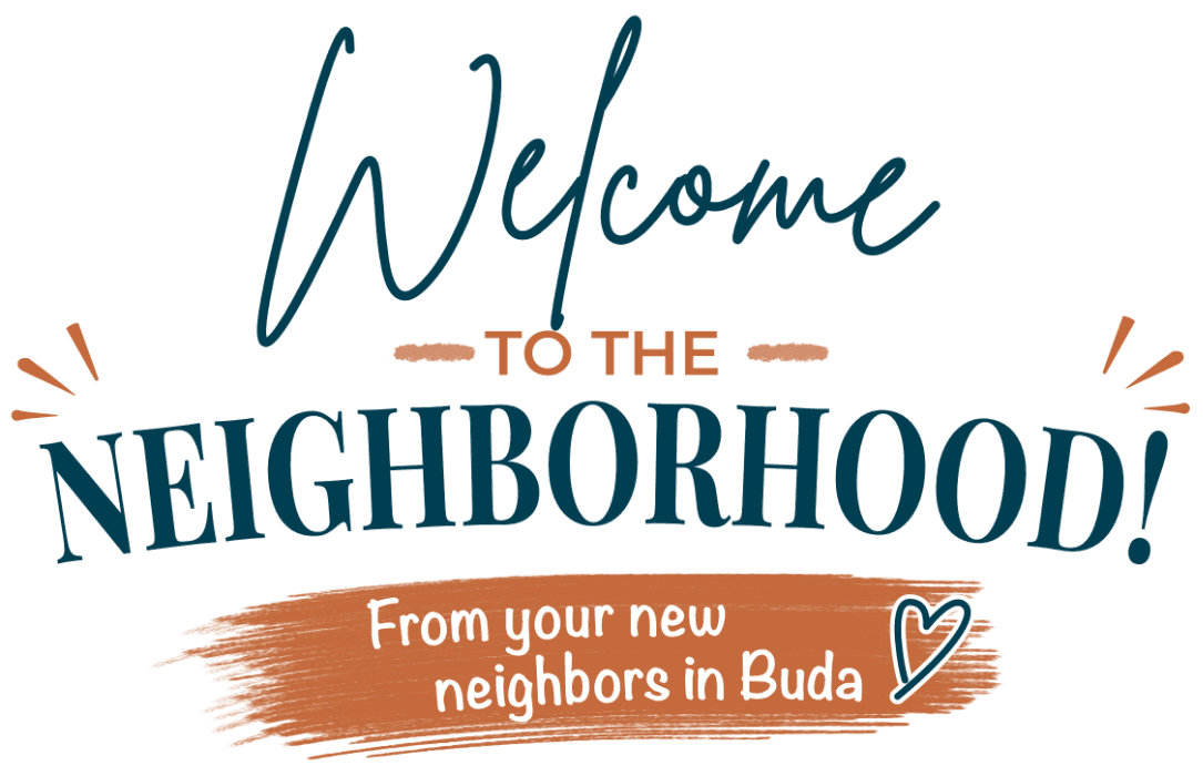 Welcome to the neighborhood — Shelton PrintWorks, from your new neighbors in Buda