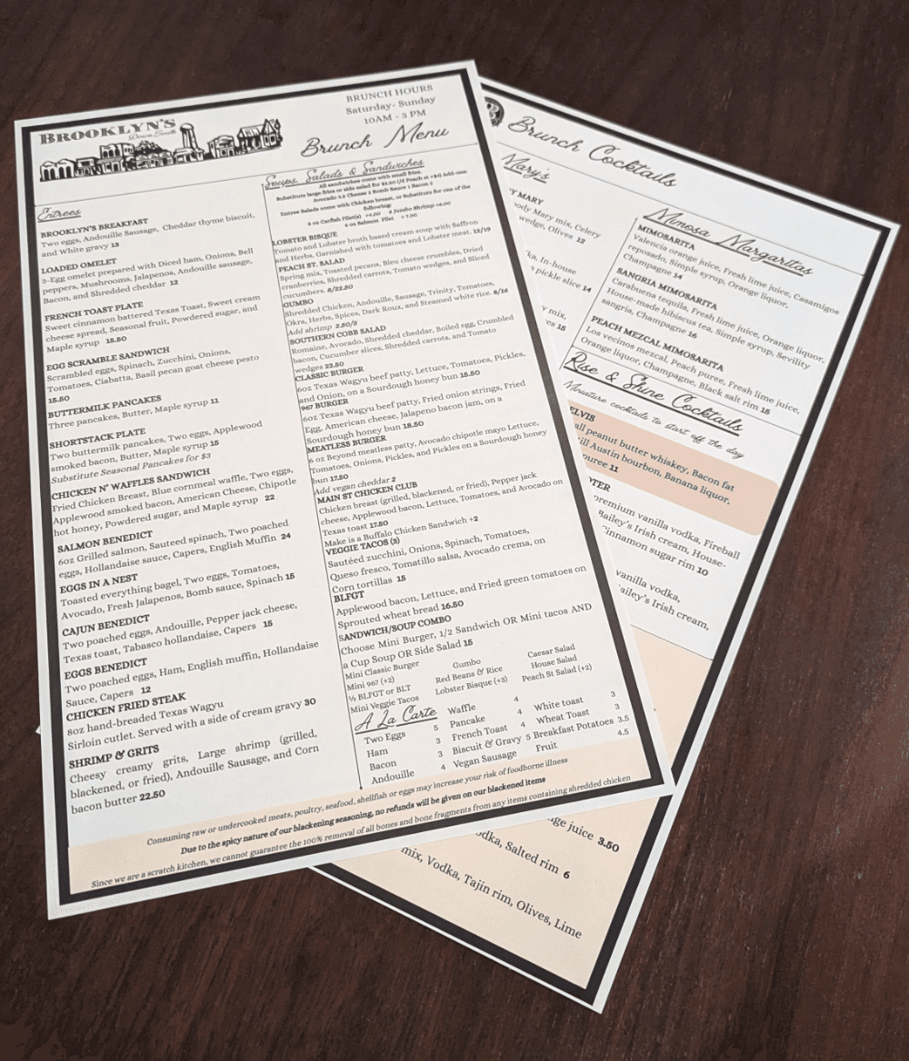 Menus
